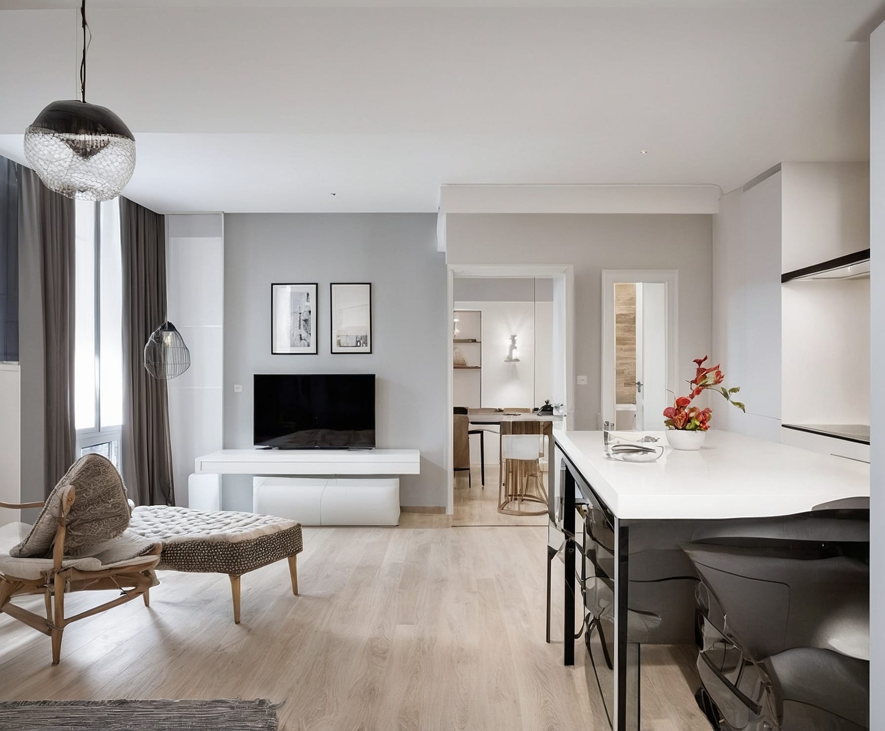 Renovación de apartamento elegante y funcional.